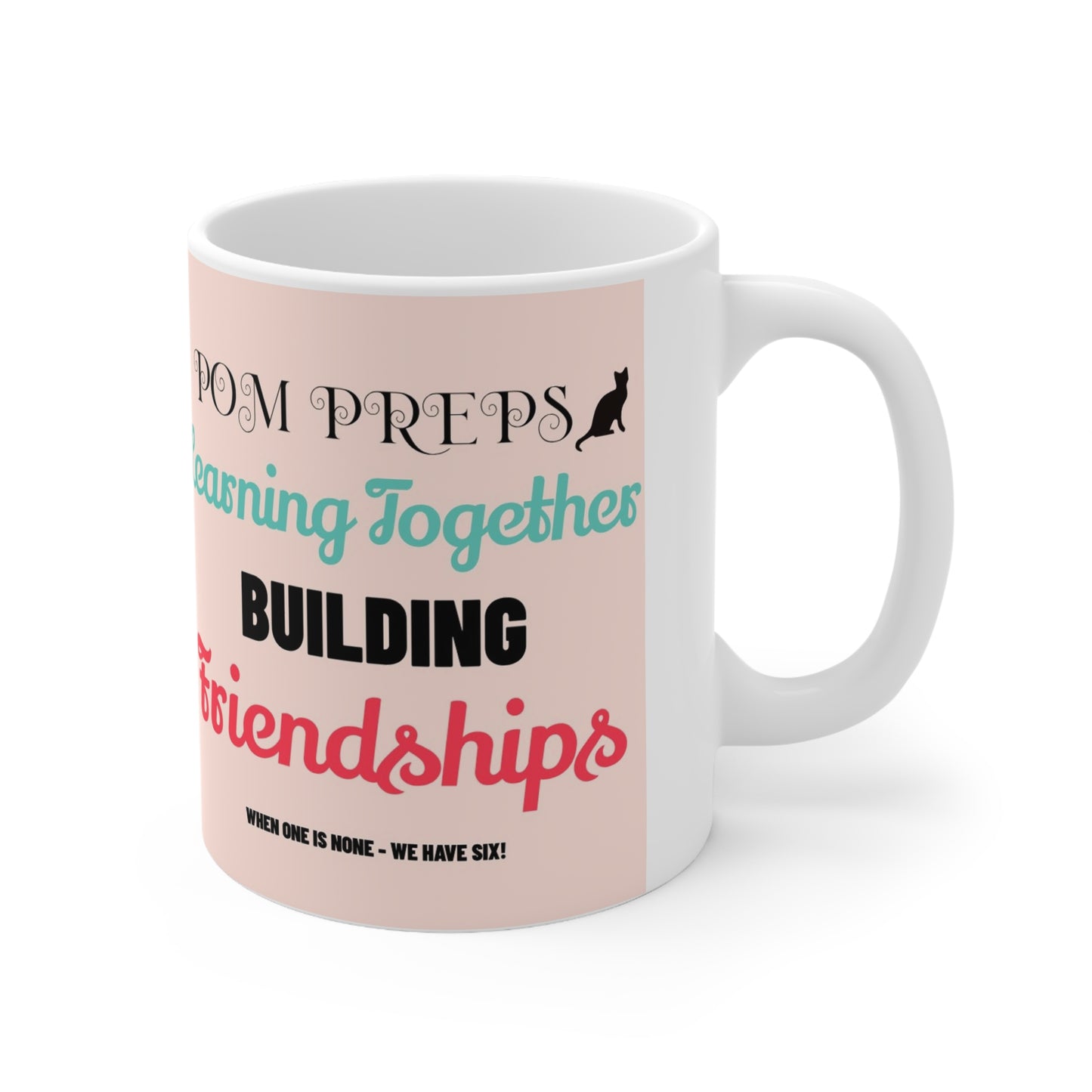 Learning Together, Building Friendships Mug USA