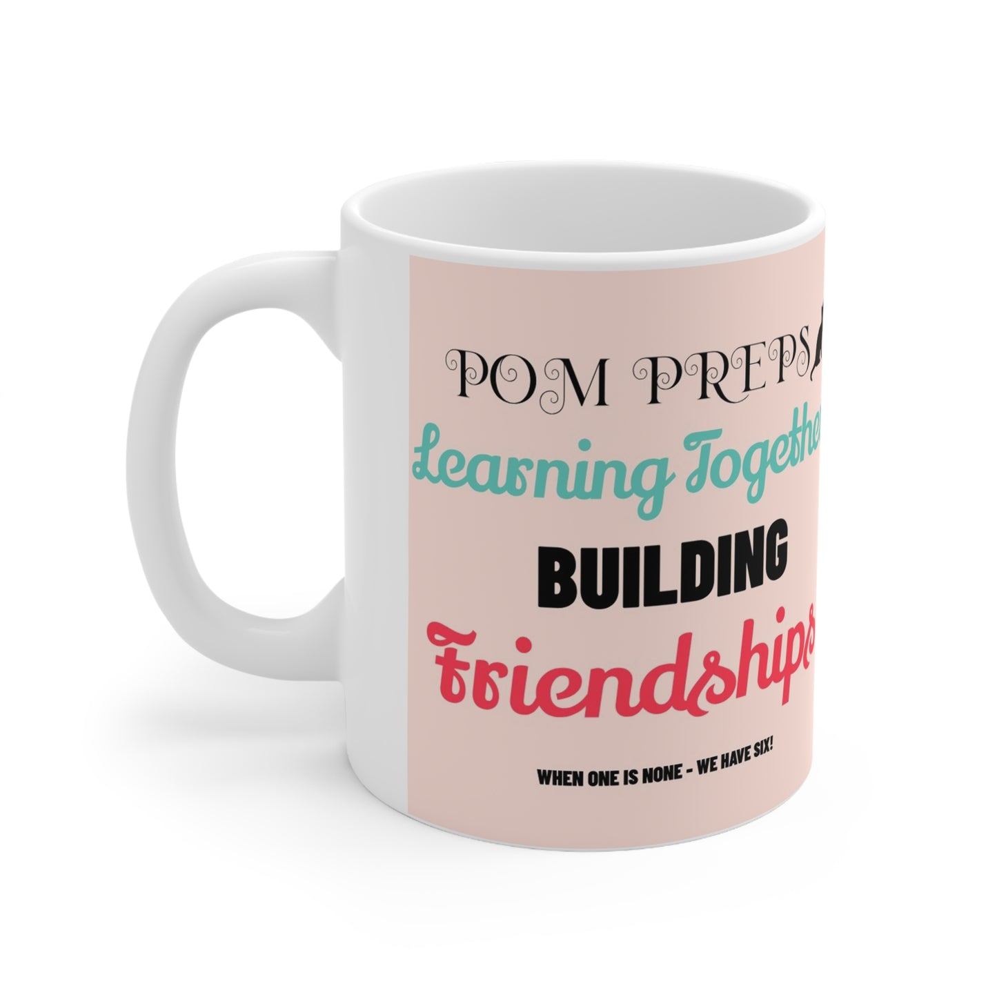Learning Together, Building Friendships Mug USA