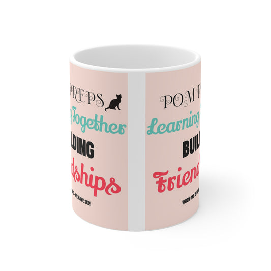 Learning Together, Building Friendships Mug USA
